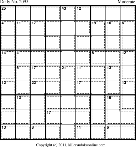 Killer Sudoku for 9/13/2011