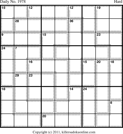 Killer Sudoku for 5/19/2011