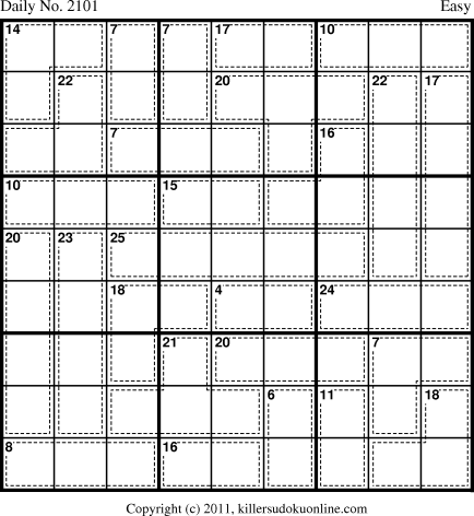Killer Sudoku for 9/19/2011