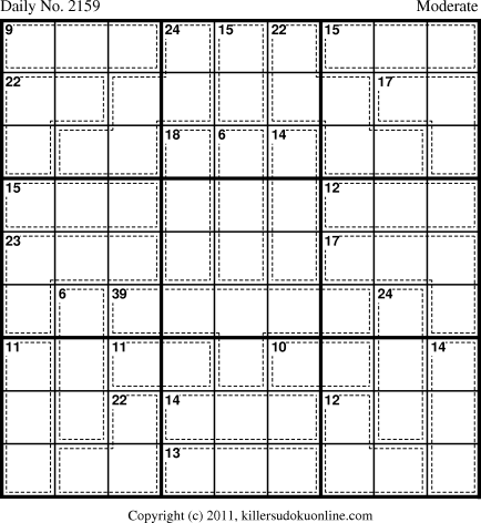 Killer Sudoku for 11/16/2011