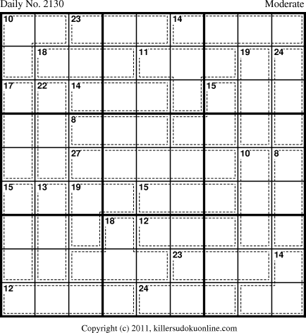 Killer Sudoku for 10/18/2011