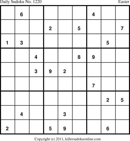 Killer Sudoku for 7/6/2011