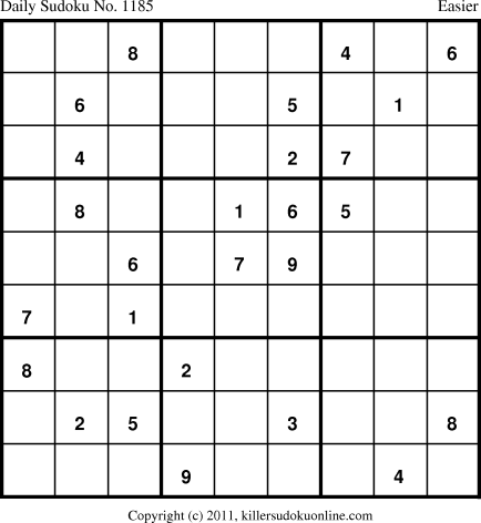 Killer Sudoku for 6/1/2011
