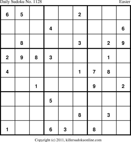 Killer Sudoku for 4/5/2011
