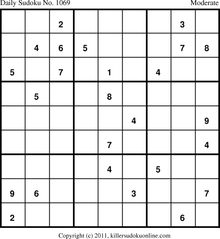 Killer Sudoku for 2/5/2011