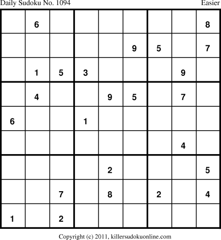 Killer Sudoku for 3/2/2011