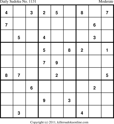 Killer Sudoku for 4/8/2011
