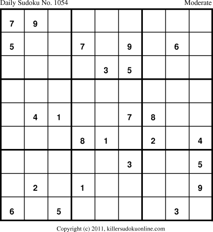 Killer Sudoku for 1/21/2011