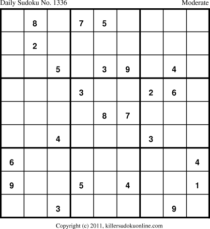 Killer Sudoku for 10/30/2011