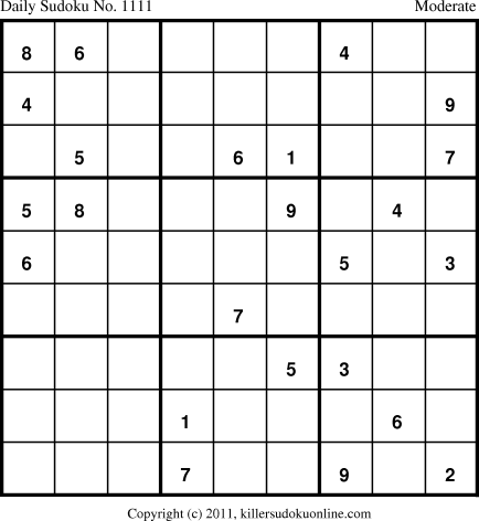 Killer Sudoku for 3/19/2011