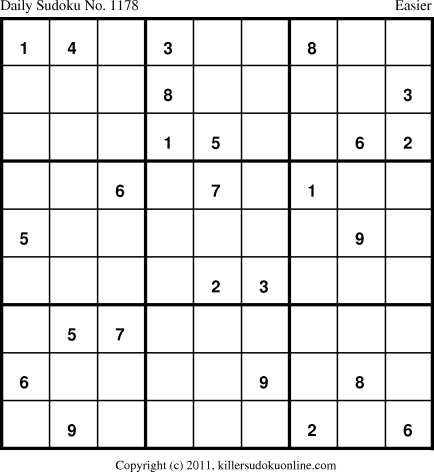 Killer Sudoku for 5/25/2011