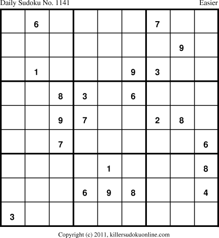 Killer Sudoku for 4/18/2011