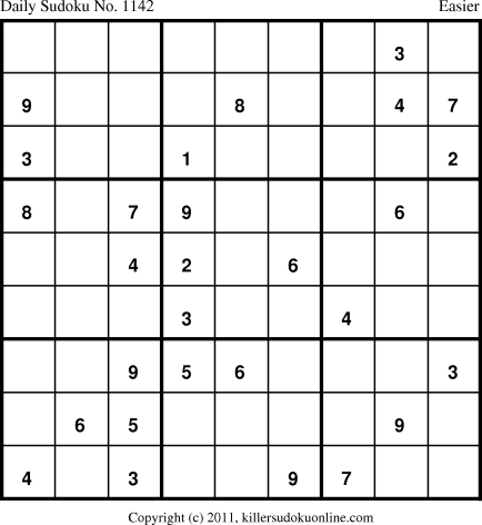 Killer Sudoku for 4/19/2011