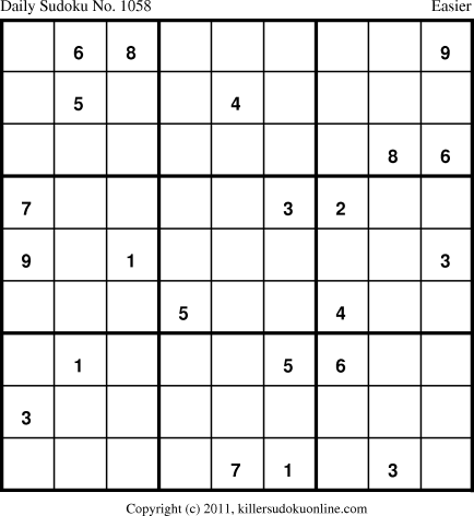 Killer Sudoku for 1/25/2011