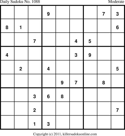 Killer Sudoku for 2/24/2011