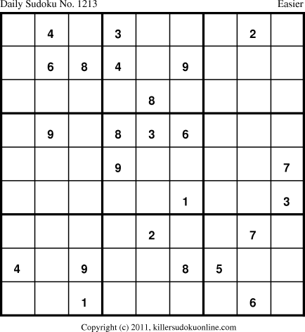 Killer Sudoku for 6/29/2011