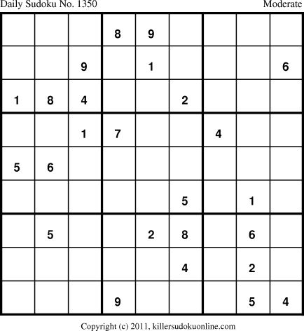 Killer Sudoku for 11/13/2011