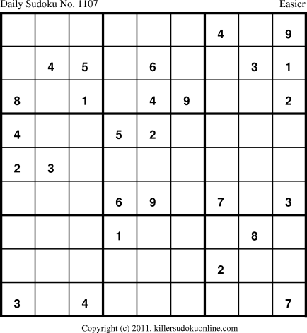 Killer Sudoku for 3/15/2011