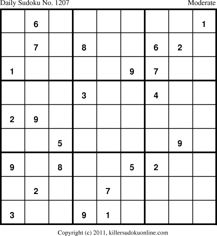 Killer Sudoku for 6/23/2011