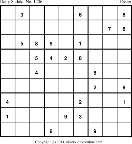 Killer Sudoku for 6/22/2011