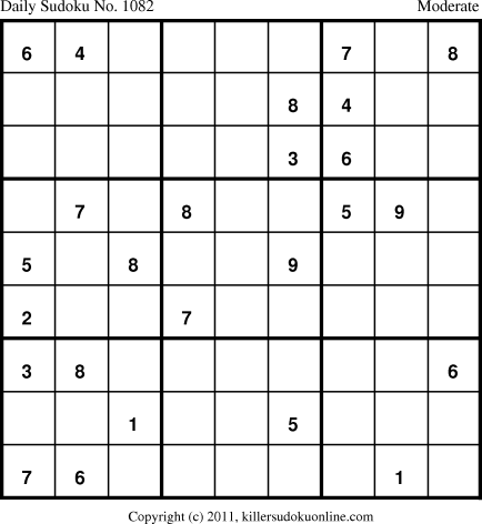 Killer Sudoku for 2/18/2011