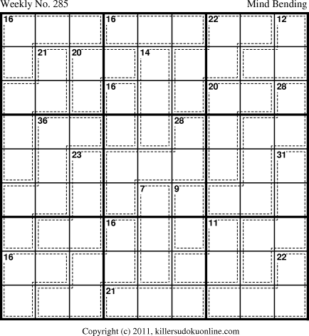 Killer Sudoku for 6/20/2011