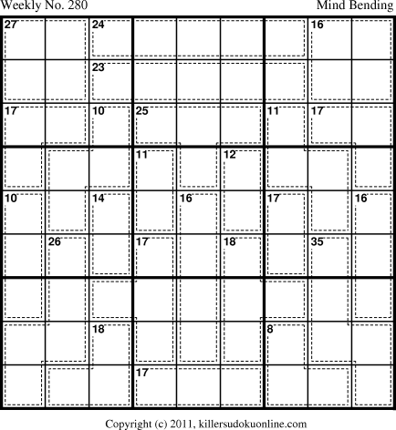 Killer Sudoku for 5/16/2011