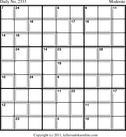 Killer Sudoku for 5/8/2012