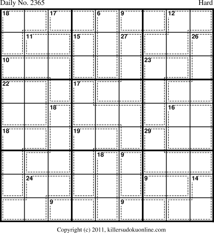 Killer Sudoku for 6/9/2012