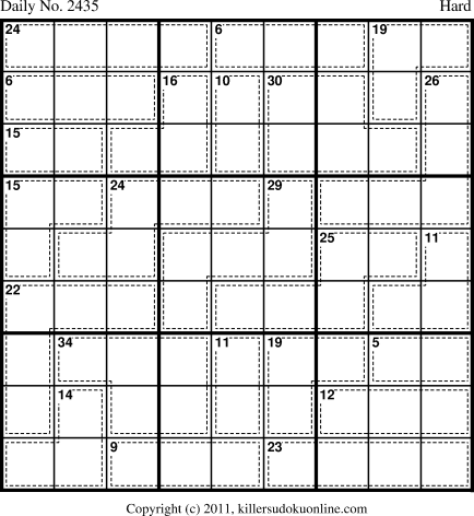 Killer Sudoku for 8/18/2012