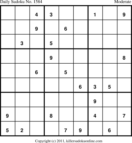 Killer Sudoku for 7/4/2012