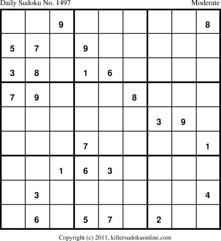 Killer Sudoku for 4/8/2012