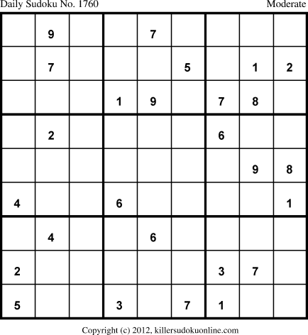 Killer Sudoku for 12/27/2012