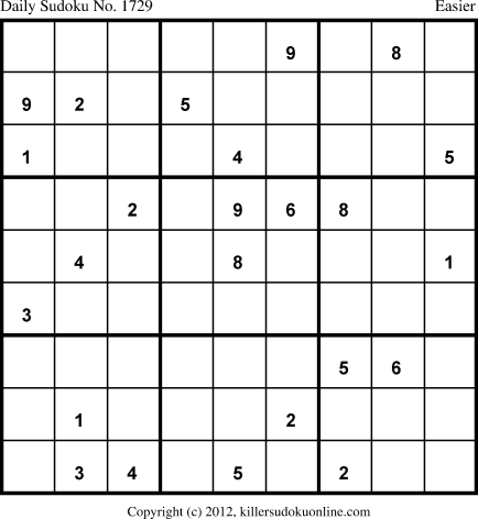 Killer Sudoku for 11/26/2012