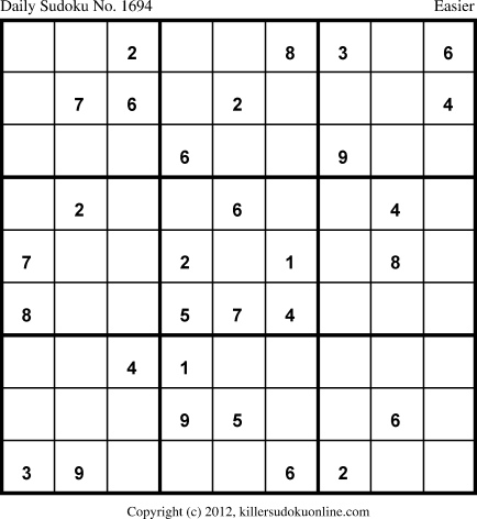Killer Sudoku for 10/22/2012