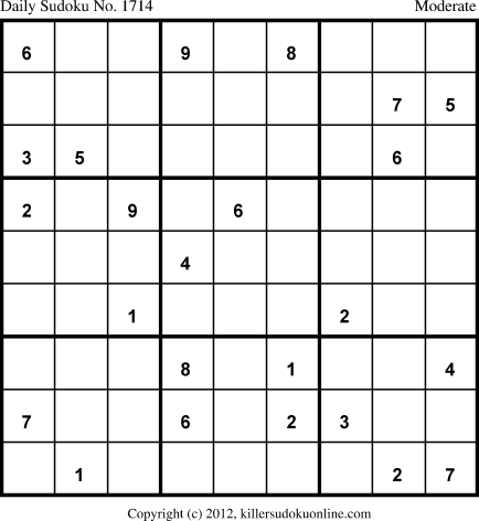 Killer Sudoku for 11/11/2012