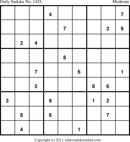 Killer Sudoku for 1/26/2012