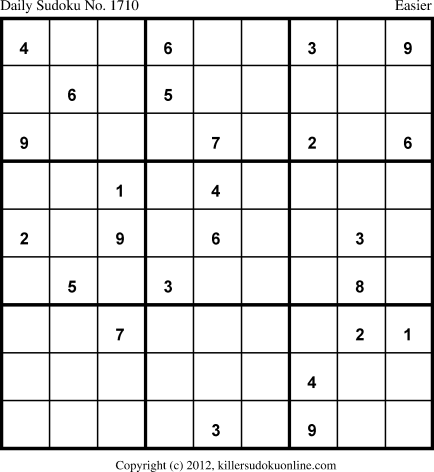 Killer Sudoku for 11/7/2012