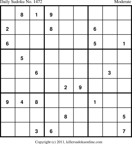 Killer Sudoku for 3/14/2012