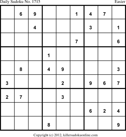 Killer Sudoku for 11/12/2012