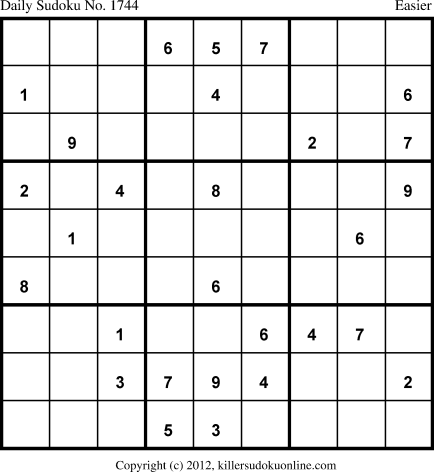 Killer Sudoku for 12/11/2012