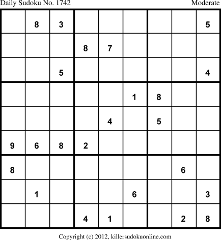 Killer Sudoku for 12/9/2012