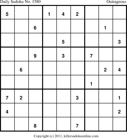 Killer Sudoku for 6/30/2012