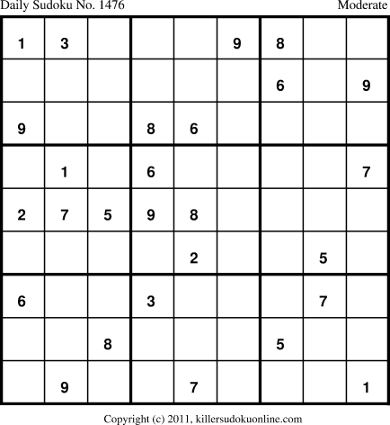 Killer Sudoku for 3/18/2012