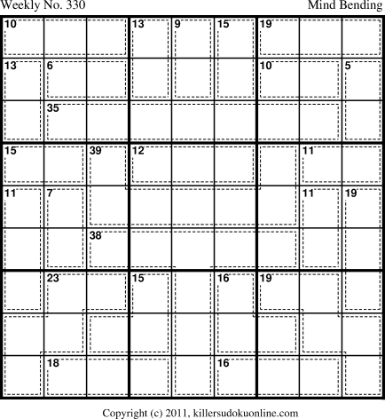 Killer Sudoku for 4/30/2012