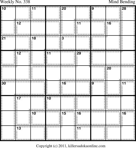 Killer Sudoku for 6/25/2012