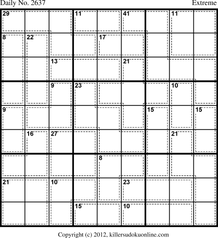 Killer Sudoku for 3/8/2013