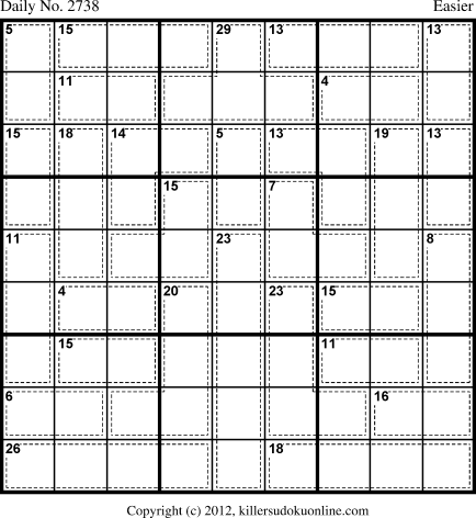 Killer Sudoku for 6/17/2013