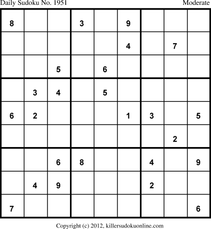 Killer Sudoku for 7/6/2013