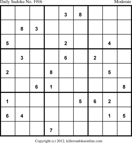 Killer Sudoku for 6/1/2013